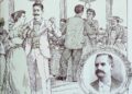 Las matinés de verano en las glorietas del Gran Marianao formaron época en la vida de la sociedad habanera. Dibujo: El Fígaro.