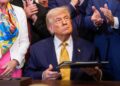 El presidente Trump en la Casa Blanca. Foto: EFE.