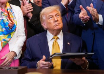 El presidente Trump en la Casa Blanca. Foto: EFE.