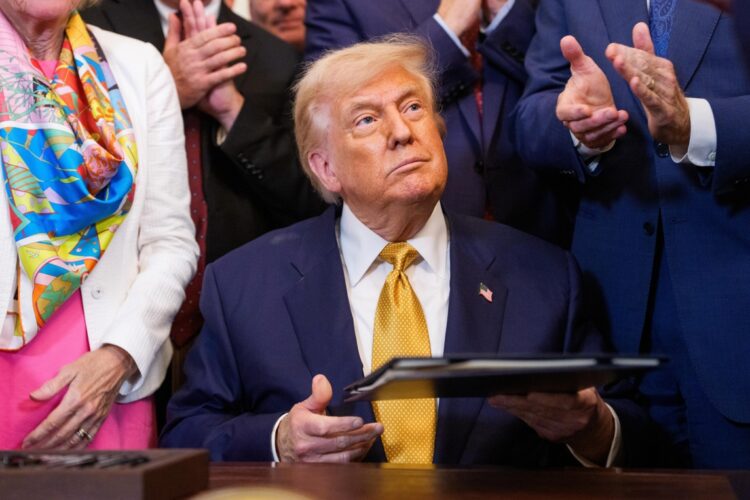 El presidente Trump en la Casa Blanca. Foto: EFE.
