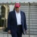Donald Trump sale de la Casa Blanca el 1 de julio de 2025 hacia Florida. Foto: EFE/EPA/WILL OLIVER / POOL.