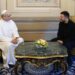 El presidente ucraniano dijo a la prensa que estaba “muy agradecido a Su Santidad por este encuentro". Foto: @ZelenskyyUa