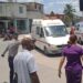 Llegada de ambulancias al hospital de Ciego de Ávila con heridos del accidente de tránsito ocurrido en el municipio de Majagua. Foto: Tomada del perfil de Facebook del periódico Invasor.