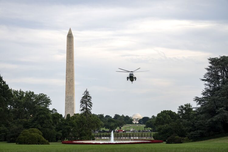 Ala Sur de la Casa Blanca en una vista de Washington. Foto: EFE/EPA/BONNIE CASH / POOL.