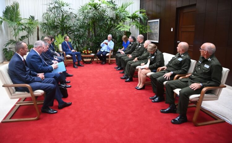 Díaz-Canel refirió que se trata de una visita “muy propicia". Foto: @PresidenciaCuba