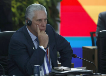 Miguel Díaz-Canel en la cumbre de los BRICS el pasado domingo, en Río de Janeiro Foto: EFE/Antonio Lacerda.