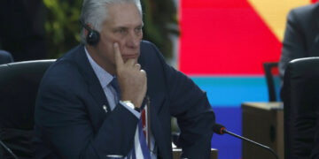 Miguel Díaz-Canel en la cumbre de los BRICS el pasado domingo, en Río de Janeiro Foto: EFE/Antonio Lacerda.