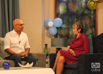 Marino Luzardo y Raquel Mayedo. Foto: Jorge Luis Coll.