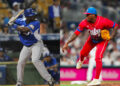 Ronnier Mustelier (izquierda) y Luis Miguel Romero (derecha), los dos cubanos que llegaron a Grandes Ligas sin salir al diamante.