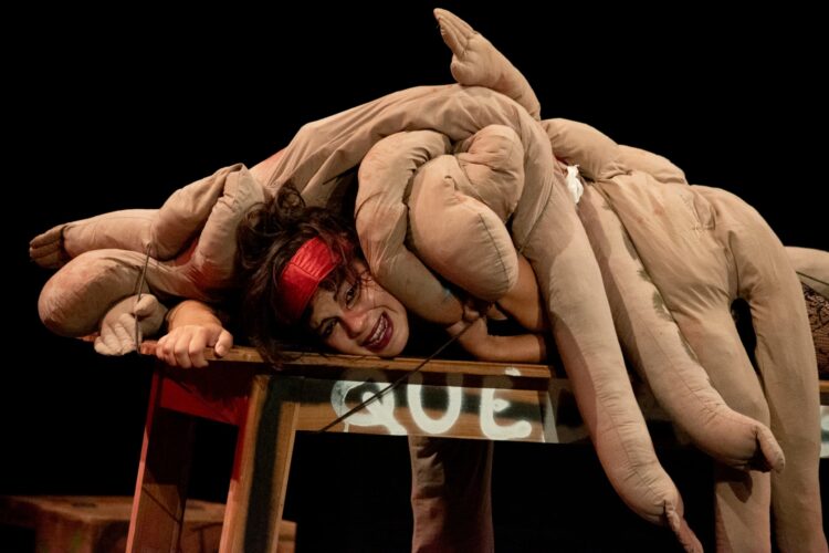 Obra de teatro "La salvación". Foto: Heydy Montes de Oca.