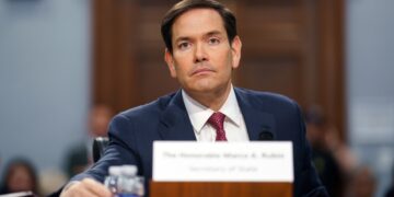 Marco Rubio durante una audiencia en Washington (EE.UU.). Foto:  Will Oliver/EFE.