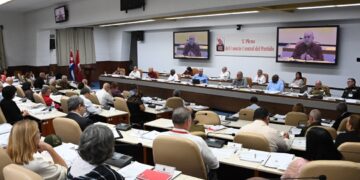 Décimo pleno del Partido Comunista de Cuba (PCC), en La Habana. Foto: @PartidoPCC / X.
