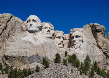 Monte Rushmore, en Dakota del Sur. Foto: Wikipedia.