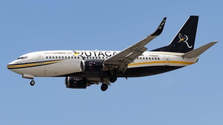 Avión de Rutaca Airlines. Foto: Globovisión.