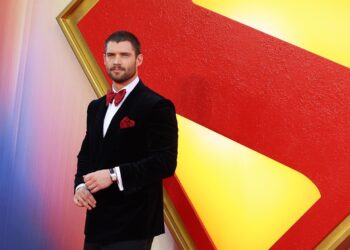 El actor David Corenswet en un evento por "Superman" en la Leicester Square, Londres, el 2 de julio de 2025. Foto: EFE/EPA/ANDY RAIN.