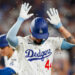 Andy Pagés conectó dos jonrones este lunes en el partido entre los Dodgers y los Reds. Foto: Caroline Brehman/EFE/EPA