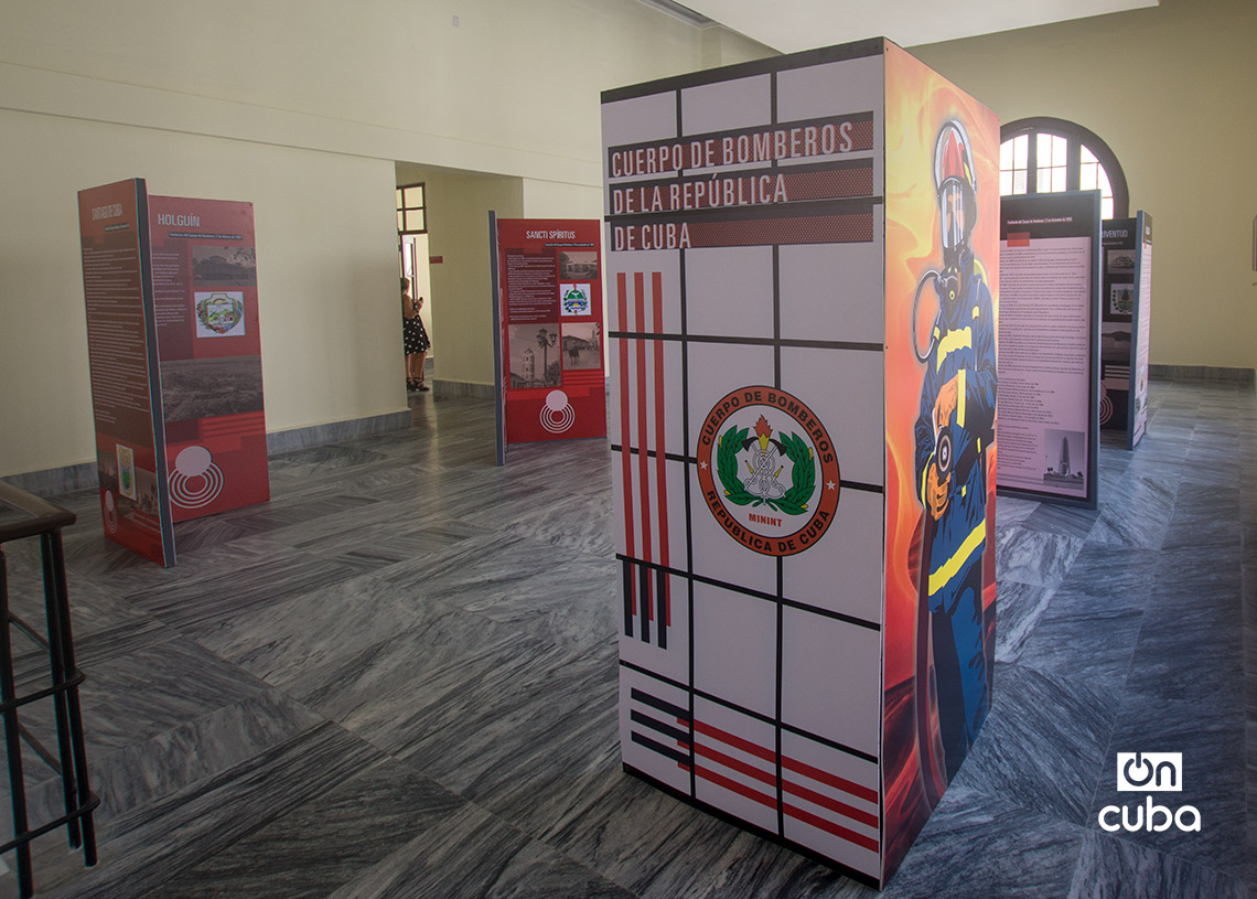 Información exhibida en el Museo Nacional del Cuerpo de Bomberos de Cuba, en La Habana. Foto: Otmaro Rodríguez.