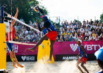 El dúo Díaz-Alayo queda en quinto lugar en Élite 16 de Voleibol de Playa en Hamburgo. Foto: X/Jit.