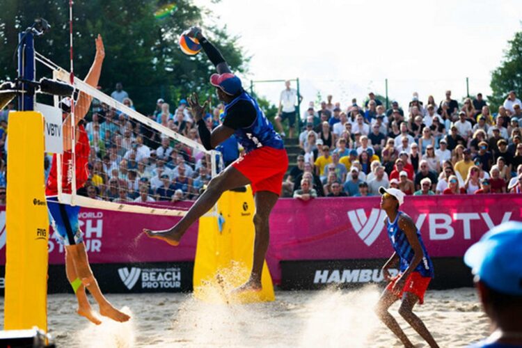 El dúo Díaz-Alayo queda en quinto lugar en Élite 16 de Voleibol de Playa en Hamburgo. Foto: X/Jit.