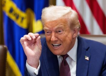 El presidente Donald Trump durante una reunión este 26 de agosto en la Casa Blanca. Foto: EFE/EPA/AARON SCHWARTZ / POOL