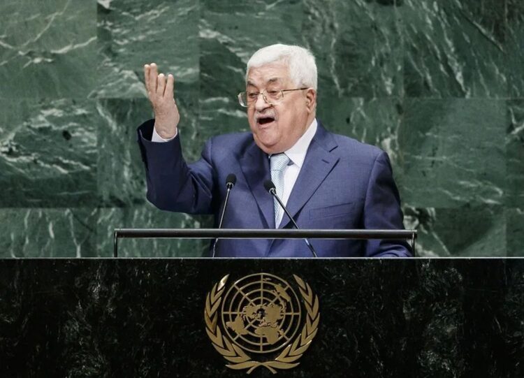 Fotografía de archivo del presidente de la Autoridad Palestina, Mahmud Abás, durante un discurso ante la la Asamblea General de la ONU. Foto: Justin Lane/ EFE / Archivo.