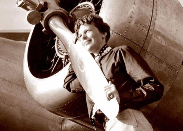 Amelia Earhart, la mujer piloto más famosa de todos los tiempos. Foto: Tomada de www.palmspringsairmuseum.org.