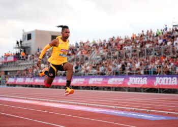 El pasado año Jordan se ratificó como uno de los grandes saltadores del momento. Foto X @atletismo RFEA