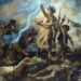 Imagen recreada con Wishk/IA, a partir del cuadro "La libertad guiando al pueblo" de Eugène Delacroix.