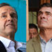 El expresidente Jorge "Tuto" Quiroga (i) y él senador Rodrigo Paz Pereira (d), quienes disputarán la presidencia de Bolivia en segunda vuelta el próximo 19 de octubre de 2025. Foto: Gabriel Márquez / STR / EFE.