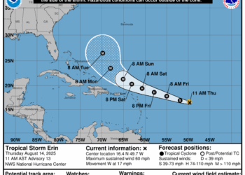tormenta tropical Erin