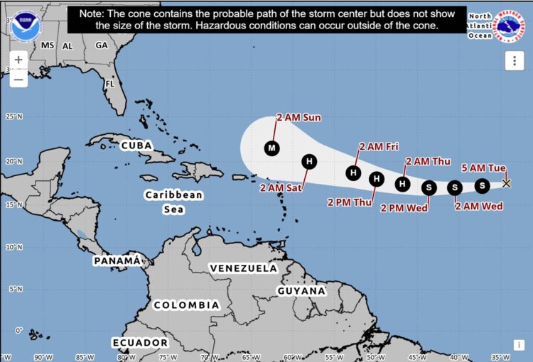 Imagen: www.nhc.noaa.gov
