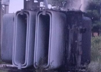 Incendio en subestación deja a Güira de Melena sin electricidad. Foto: Facebook/Periódico Artemisa.