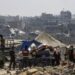 La ciudad de Gaza ha sufrido la destrucción de hasta el 80 % de sus edificaciones como resultado de los ataques de Israel. Foto: Mohammed Saber / EFE / EPA.