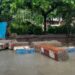 Las intensas lluvias han provocado derrumbes parciales de viviendas y muros en Santiago de Cuba. Foto: Facebook/TV Santiago.