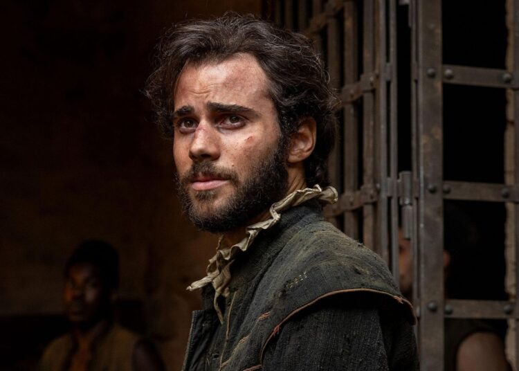 Julio Peña encarna a Miguel de Cervantes. Foto: caimanediciones.es