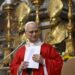El Papa León XIV durante la Misa de apertura del Capítulo General de la Orden de San Agustín, en la Basílica de San Agustín en Campo Marzio. Foto: EFE.