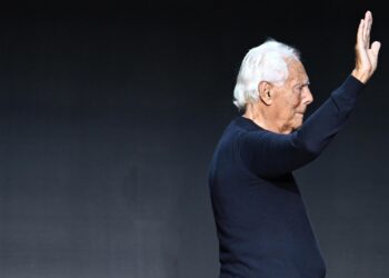 Armani en septiembre de 2023. Foto: DANIEL DAL ZENNARO/EFE/EPA.