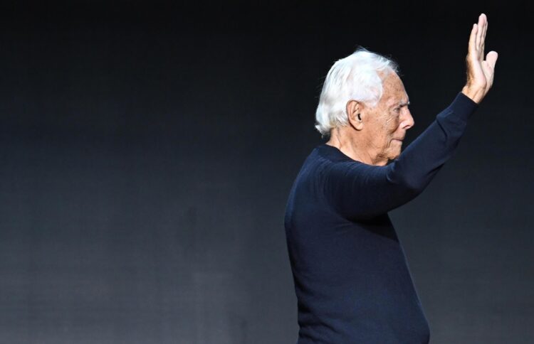 Armani en septiembre de 2023. Foto: DANIEL DAL ZENNARO/EFE/EPA.