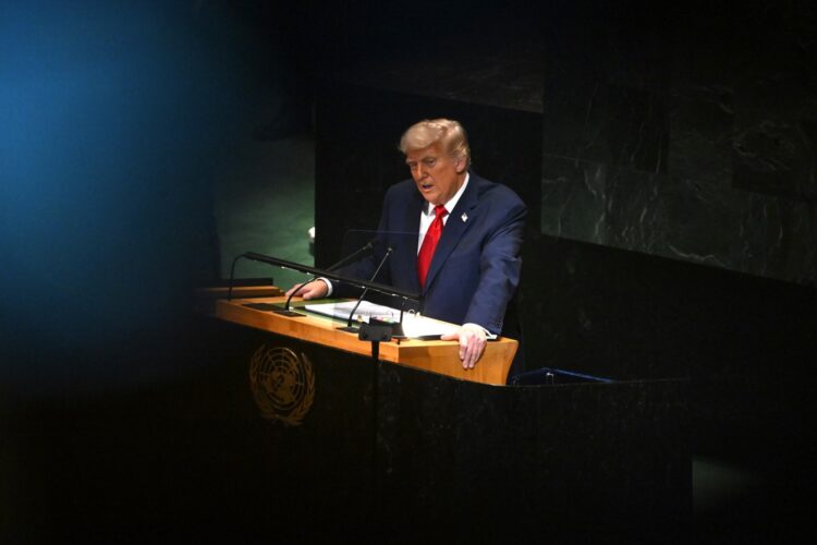 El presidente de EEUU, Donald Trump este martes en Naciones Unidas. Foto: EFE/EPA/LUKAS COCH