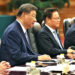 El presidente de China, Xi Jiping (i), durante una reunión con Miguel Díaz Canel. Foto: Alejandro Azcuy/ Presidencia de Cuba /EFE.