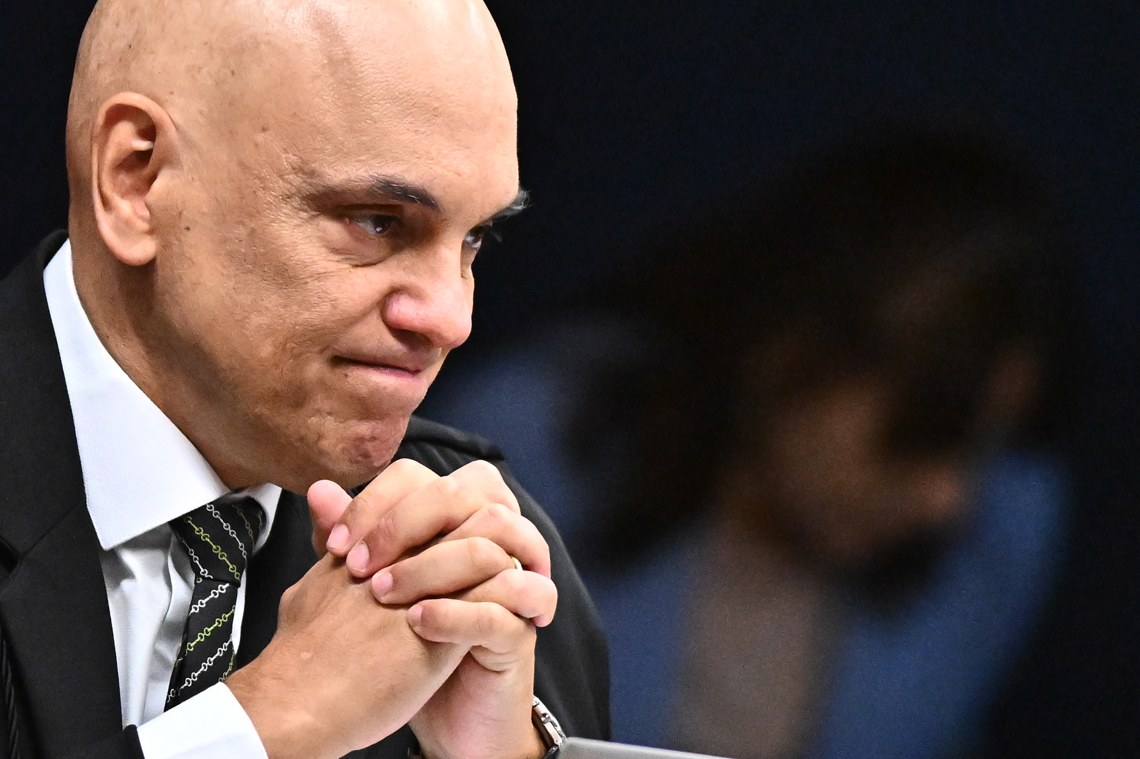 El magistrado de la Suprema Corte de Brasil Alexandre de Moraes, está convencido del propósito golpista del expresidente Jair Bolsonaro. Foto: Andre Borges / EFE.