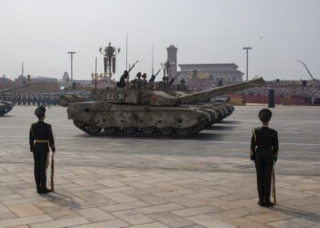 Desfile militar en Pekín, China, por el 80º aniversario del final de la Segunda Guerra Mundial en el Pacífico, el 3 de septiembre de 2025. Foto: Andrés Martínez Casares / EFE / EPA / Archivo.