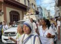 Procesión de la Virgen de la Caridad del Cobre en Santiago de Cuba, el 8 de septiembre de 2025. Foto: Tomada del perfil de Facebook del Arzobispado de Santiago de Cuba.