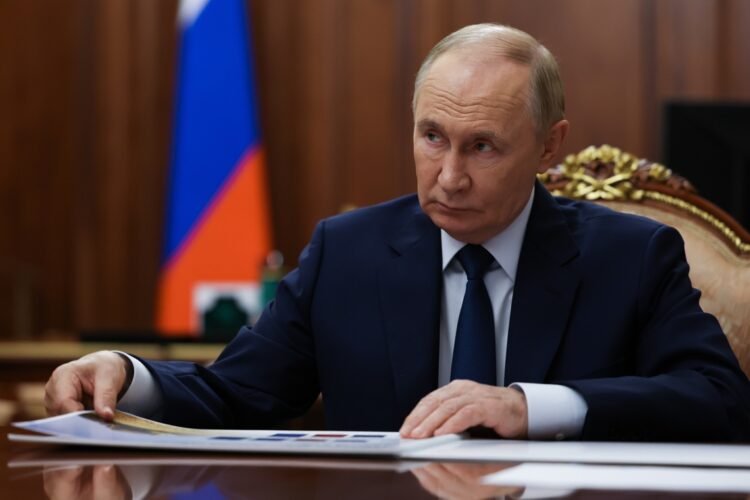 Putin en el Kremlin. Foto: ALEXANDER KAZAKOV/SPUTNIK/EFE/EPA.