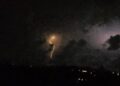 Tormenta eléctrica en La Habana, en la noche del 16 de septiembre de 2025. Foto: Tomada del perfil de Facebook de Toranzo Pérez.