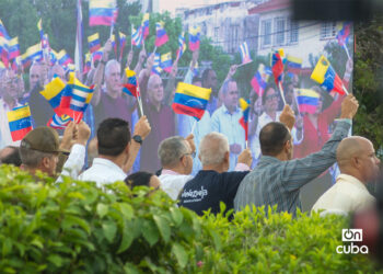 Según informes oficiales habrían participado más de 50 mil personas. Foto: Otmaro Rodríguez.
