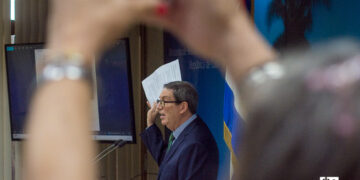Declaraciones del Ministerio de Relaciones Exteriores, Bruno Rodríguez Parrilla. Foto: Otmaro Rodríguez.