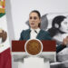 Sheinbaum expresó su desacuerdo por la exclusión de Cuba, Nicaragua y Venezuela de la próxima Cumbre de las Américas que se celebrará en diciembre en República Dominicana a la que dijo, no asistirá, por atender asuntos en su país. EFE/José Méndez.