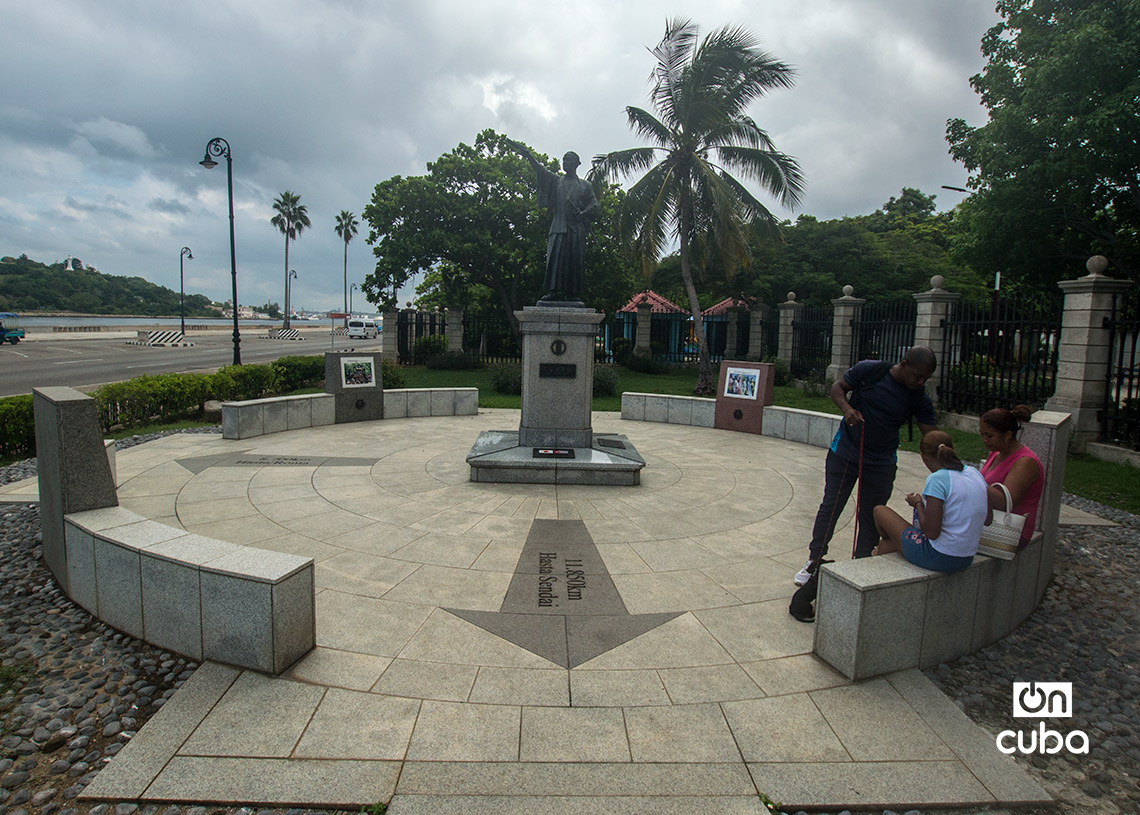 Monumento y parque en La Habana en honor a Hasekura Tsunenaga, primer samurái en visitar Cuba. Foto: Otmaro Rodríguez.