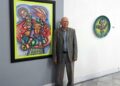Incansable en su creación, el artista en la muestra a punto de cumplir 95 años. Foto: PL